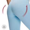 NANJI High Waisted Leggings for Women - Tummy Control Buttery Soft Yoga Pants, Squat Proof Stretch Workout Casual Leggings (XL, Airy Blue) (XL)