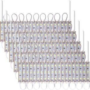 Rossesay 100 Pcs Christmas LED Replacement Lights for Inflatables White 12000k 100ft 5054 SMD 120lm Per LED Module Waterproof Inflatable Light Replacement with Tape Adhesive Backside