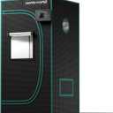 MARS HYDRO 2x2x4 Advanced Grow Tent, 24"x24"x48" High Reflective Mylar 1680D for Hydroponics Indoor Plant Growing, with Floor Tray and Smooth Zipper for TS600