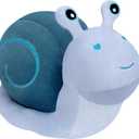 MUPI Snail Plush Pillow Toy Cute Stuffed Animal Snail Plush Kawaii Soft Decor Plushies Doll Gifts for Adults Kids Boys Girls Room Decor (Blue 23.6 Inch)