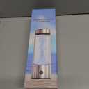 Hydrogen Water Bottle, Portable Rechargeable Hydrogen Water Bottle Generator [Gifts for Him Her], Hydrogen Water Machine for Home Travel Office Exercise (Silver)