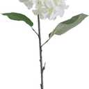 Elements Hydrangea Artificial Flower Stem, Fake Flowers for Home Decoration, Set of 6, White