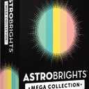 Astrobrights Mega Collection, Colored Cardstock, Punchy Pastel 5-Color Assortment, 320 Sheets, 65 lb./176 gsm, 8.5" x 11" (91780)