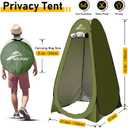 Ann Katy Portable Toilet with Pop Up Privacy Tent,XL Large Portable Toilet for Adults, Outdoor Camping Shower Tents Changing Room Emergency Folding Toilet Tent Kit with Carry Bag for Camping/Hiking