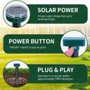 8PK new Mole Repellent for lawns Gopher Repellent Ultrasonic Solar Powered Snake Repellent Deterrent Mole Repeller Vole Repellent Outdoor Lawns Garden Yard All Pests Sonic Spikes Stakes Chaser upgrade