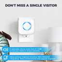 Satisure Wireless Doorbell Extender with Receiver Connects to Existing Hardwired Doorbell into Wireless Door Bell with 656 FT Range, 58 Chimes and 5 Volume Levels Door Chime for Home/Garage/Basement