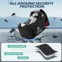 RAINSMORE Infant Car Seat Travel Bag for Airplane Compatible with All Nuna Pipa Car Seat and Base Chicco KeyFit 30 and Base Padded Car Seat Backpack for Travel Carseat Gate Check Bag with Side Pocket
