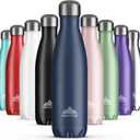 Mont-Clair Stainless Steel Water Bottle, Vacuum insulated - BPA Free, 12h Hot & 24h Cold Drinks, Metal Water Bottle 25 oz Leakproof, Ideal for Adult, Kids, Running - Dark Blue