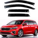 KPY Rain Guards Fit for 2015-2021 Kia Sedona, Out-Channel Window Visors Vent Wind Deflectors 4PC, Car Accessories for 15-21 Sedona