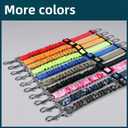 2 x Dog Seat Belt for Car - Adjustable Dog Car Safety Harness, Elastic Cushioning Seatbelt Leash, Reinforced Metal Buckle Anti-Tangle Design, for Small and Medium Pets (Black)