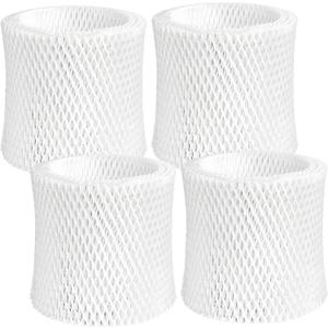 Humidifier Wicking Replacement Filter Compatible with Canopy Bedside and Nursery Humidifier, Wood Pulp & Paper Filter, 4 Pack (White)