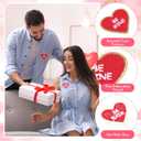 Juexica 24 Pcs Heart Shaped Iron on Patches Glitter Chenille Love Applique Embroidered Appliques Valentine's Day Transfers Sew on Fabric Patch for Clothes Jackets Backpack Hat Decoration(Classic)