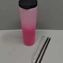 34 OZ Insulated Tumbler with Lid and 2 Straws Stainless Steel Water Bottle Vacuum Travel Mug Coffee Cup,Cherry