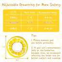 ANWA Adjustable Cat Cone Collar Soft, Cute Cat Donut Collar After Surgery, Kitten Recovery Cones to Stop Licking (Yellow, S)