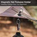 Quick Release Keychain,Magnetic Release Holder,Strongest Magnetic Carabiner for Fly Fishing Magnet Metal Hooks,Black