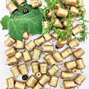 HIGHBIX Tiny Harmony Cow Bells 50 Pieces Vintage Handmade Rustic Lucky Christmas Hanging Mini Bells Pack