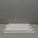 1 Set Peel and Stick Door Moulding Trim Kit Premade Wall Moulding Panels Flexible Self Adhesive 3D Wainscoting Panels for Mirror Window Frame Decor, Top 22" x 36" and Bottom 22" x 24"