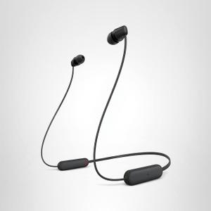 Sony WI-C100 Wireless in-Ear Bluetooth Headphones with Built-in Microphone, Black