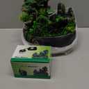 Indoor Tabletop Fountains  Rockery, Water, Waterfall, Plants, Desktop Fountain, atomizing humidifier Fountain, Home Office Desktop Decorations, Automatic Pump with Power Switch