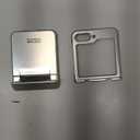 Case for Samsung Galaxy Z Flip 5 with Hinge Protection, Slim Phone Case [Anti-Drop] [Anti-Scratch] Ultra Thin Hard PC Back Shockproof Protector Cover for Samsung Galaxy Z Flip 5 5G (Silver)