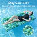2 Pack Inflatable Pool Floats Adult Heavy Duty Pool Lounger Float Pool Rafts with Headrest Drink Holder Lake Floats Tanning Pool Lounger for Swimming Pools Party Beach