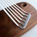 12.4" Stainless Steel Cooking Utensil, Kitchen Slotted Turner, Fish Turner Great for Egg/Meat Turning, Griddles & Grill