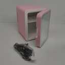 Iceblue Skincare Fridge with Dimmable LED Light Mirror, 4L Compact Makeup Refrigerator for Bedroom, Car, Office & Dorm, Pink Mini Fridge for Beauty Essentials & Beverages(Pink)