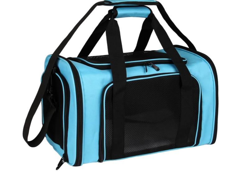 Top tasta Dog Cat Carrier Pet Carriers for Small Medium Large Cats Dogs Carrier Soft Sided Small Puppy Dog Carrier Portable Foldable Airline Approved Dog Cat Travel Carrier Blue Large (20.0"L x 13.0"W x 13.0"H)