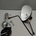 Modern Swing Arm Plug In Wall Lamp, Adjustable Industrial Wall Sconces For Bedroom Bedside, Retro Cordless Beetle-Shade Wall Light Fixtures For Living Room, Wall Mounted Reading Lamp, Black