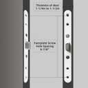 Storm Door 2 Piont Mortise Lock Body Replacement Fit for Pella Storm Door Handle Set Part (White)