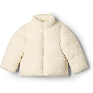 Amazon Essentials x Sofia Grainge Unisex Toddlers and Babies Teddy Puffer Jacket (2T, Ivory)