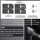 ARISKEEN 8K HDMI Cable 6FT 2-Pack, 48Gbps High Speed HDMI 2.1 Cable, 8K 60Hz, 4K 120Hz 144Hz Support for HDR 10, HDCP 2.2 2.3, eARC, DTS:X, Braided HDMI Cord Compatible with Laptop/HDTV - 6 Feet