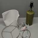 20.25" Small Single Table Lamp for Bedroom Modern Ceramic Nightstand Lamp Farmhouse Bedside Lamp Boho Living Room End Side Table Lamp, Green