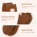 YSense 6 Pairs Womens Fuzzy Fluffy Socks Cozy Soft Warm Winter Fleece Sleep Comfy Crew Slipper Socks