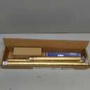 Gold Shower Curtain Rod 34-66 Inches(2.8-5.5ft) Never Rust Adjustable Shower Rod Spring Tension Non Slip No Drilling Shower Rods for Bathroom Garland Window