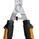 Fiskars Power-Lever Hedge Shears - 25"-33" Extendable Handle - Plant Cutting Scissors - Yard and Garden Tools - Orange/Black (1-Pack)