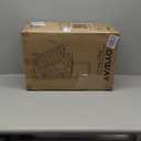 Joyway 20 Inch Carry on Luggage with Aluminium Frame and Front Pocket, PC Hardshell Suitcase with USB Port and Cup Holder, 21.5x14.2x9 Airline Approved, Luggage with Spinner Wheels and TSA Lock (Black)