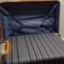 Coolife Suitcase Set 3 Piece Luggage Set Carry On Hardside Luggage with TSA Lock Spinner Wheels (Black, 5 piece set)