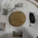 LED Ring Chandelier Brass Gold Chandelier Dimmable Round Foyer Chandeliers Light Modern Circular Chandeliers for Dining Room Entry Bedroom Office Living Room, 24in