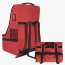 Padded Car Seat Travel Bag for Airplane, Heavy Duty Car Seat Bag for Air Travel Gate Check Carseat Carrier Bag with Shoulder Strap, Fits Most Baby & Infant Car Seats (Red)