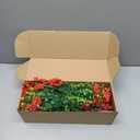 Artificial Flowers for Outdoors, 16 PCS UV Resistant Faux Plants with Fabric Flowers, Colorful Realistic Fake Flowers for Front Porch Garden Patio Balcony Planter Spring Summer Outside Decor (4 Purple,4 Red, 4 Yellow, 4 Hot Pink)