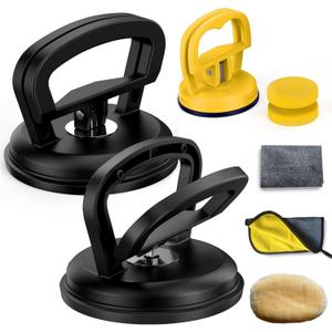 Dent Puller, Car Dent Remover Kit, 3 PCS Suction Cup Dent Puller, Powerful Handle Lifter for Cars Body, Glass, Screen, Tiles Lifting and Objects Moving
