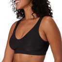 Bali Women's Wireless Bra, Comfort Revolution Seamless T-Shirt Bras for Women, ComfortFlex Fit (Black, L)