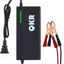 12V Lithium Battery Charger 14.6V 10A LiFePO4 Battery Charger, 3-Stage Smart Charger with LED Indicator, Multi-Protection, High Charging Efficiency, Special for 12V Lithium Iron Phosphate Battery