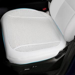Erivis 2PCS Nappa Leather Front Seat Covers for Tesla Model 3/Y 2017‑2023