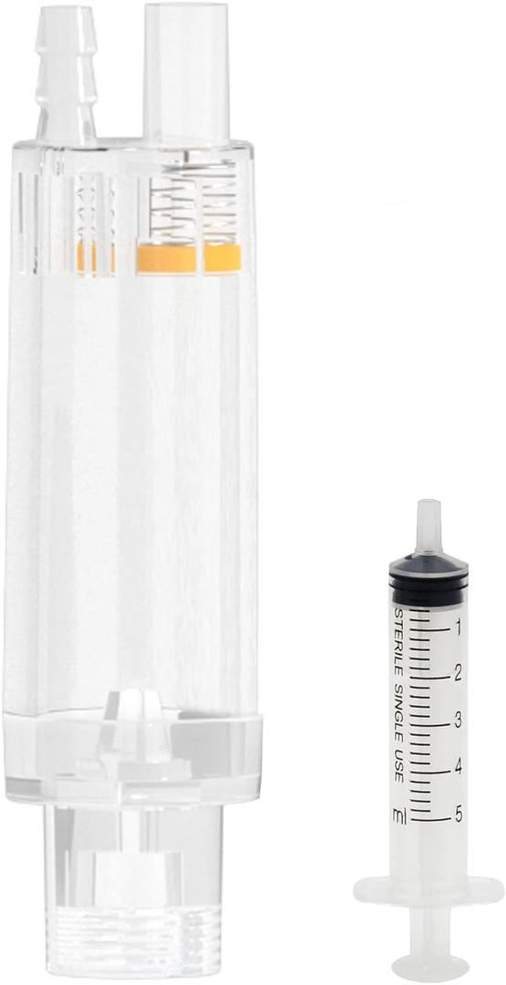 ZRDR Co2 Bubble Counter, with Check Valve, for Threaded Connection of Co2 Generator Regulator Planting Aquarium