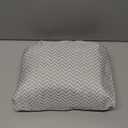 Love&go Soft Pillow Attached 2-in-1 Shopping Cart and High Chair Cover for Baby, Cotton Padded Cart Cover, Fold'n Roll Style, Portable with Carry Bag (Gray Chevron)