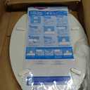 Clorox Elongated Wood Toilet Seat with Easy-Off Hinges-Wiggle Free Design