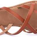 Women's Gladiator Flat Sandals Fisherman Strappy Sandals Ankle Strap Sandals, Size 9