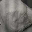 APSMILE Fluffy Down Feather Fibers Comforter King Size, Organic Cotton Cover Down Feather Fibers Duvet Insert for Warm Weather, High Fill Power Lightweight Blanket for Summer (Ivory White, 106x90)